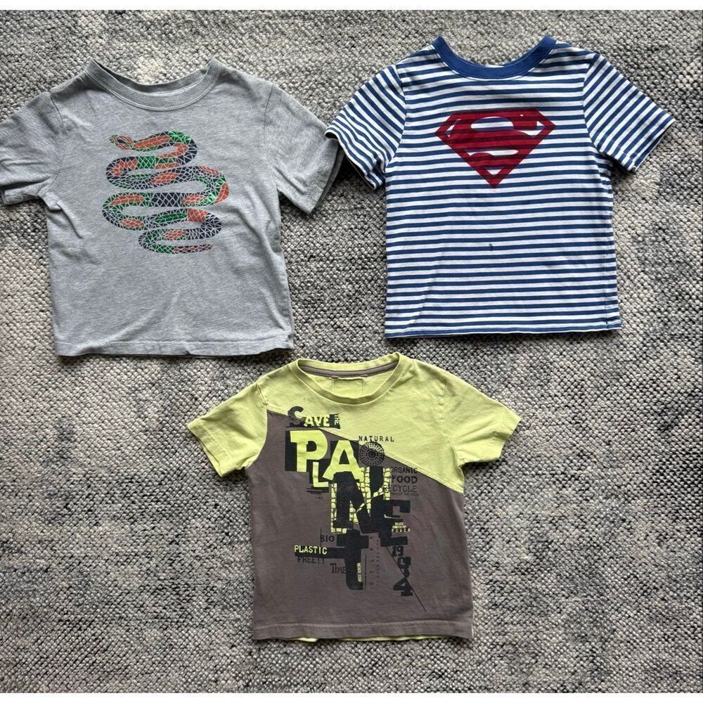 Hanna Andersson & Boboli 4T Boys Cotton Tee Shirt Bundle